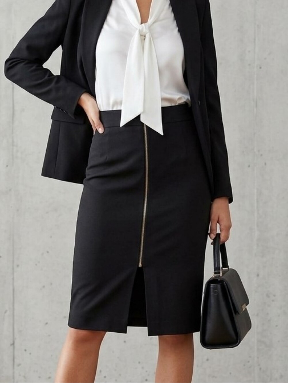 Dynamite Black Pencil Skirt